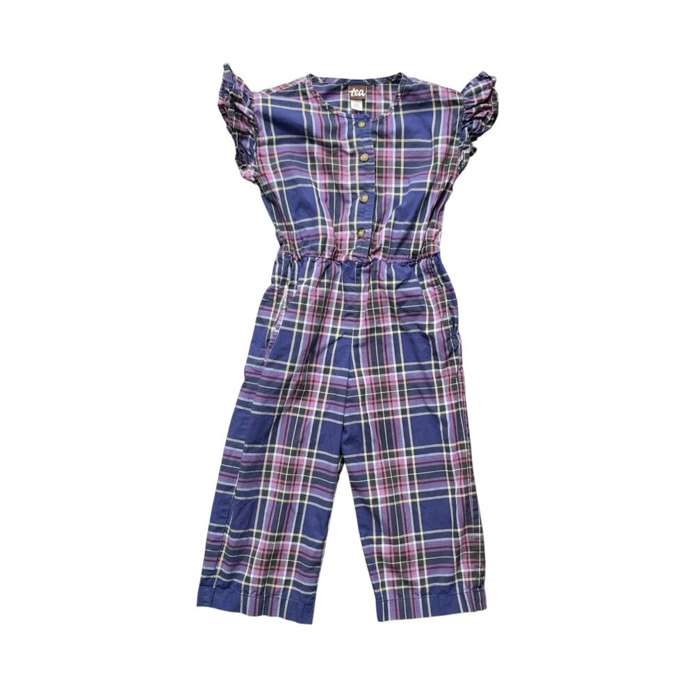 Tea Collection Plaid Jumpsuit